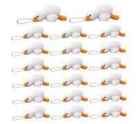 HoveeLuty Gooses Keychain, 20Pcs Cute Gooses Stuffed Animal Bulk, Animal Keychain Plush Pendant for Birthday Party Christmas Mini Stuffed Animals Plush