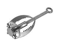 HoveeLuty Grappling Hook, Stainless Steel Folding Grappling Hook Rock Climbing Claw Survival Tool Equipment for Outdoor Climbing Hiking pocket grapple with rope grapple