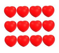 HoveeLuty Grip Strength Trainer12Pcs Heart Stress Balls, 3 Inch Heart Shaped Stress Relief Balls, Lightweight Squeeze Ball for Kids, School Carnival Reward, Classroom, Valentine Party Favor Relief