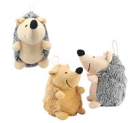 HoveeLuty Hedgehog Dog Toy Non-toxic Hedgehog Squeaky Dog Toys Built-In Squeaker Plush Stuffed Animal Interactive Toys for Boredom Cute Chew for Small Middle Black Squeaky Pet