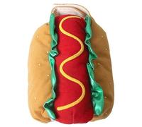 HoveeLuty Hot Dog Dog Costume, Hot Hamburger Funny Costume, Warm Soft Pet Apparel for Dogs and Cats, Clothes for Christmas Halloween Carnival Party, L Hotdog Pet Apparel