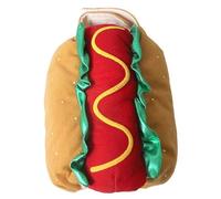 HoveeLuty Hot Dog Dog Costume, Hot Hamburger Funny Costume, Warm Soft Pet Apparel for Dogs and Cats, Clothes for Christmas Halloween Carnival Party, M Hotdog Pet Apparel