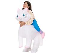 HoveeLuty Inflatable Cat Costume Kids Funny Blow up Ride on Cat Costume for Christmas Cosplay Party, Suitable for Children 90-140cm Inflatable Blow up Kids Costumes
