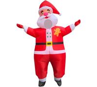 HoveeLuty Inflatable Costume Fat Fun Cute Christmas Adult Santa Costume for Parties, Festivals, Cosplay, One Size Blowup Costumes for Adults Blow up Christmas Costumes