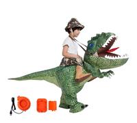 HoveeLuty Inflatable Dinosaur Costume Polyester Halloween Dinosaur Costume Funny Riding Tyrannosaurus Blow Up Party Halloween Costumes for Kids 7-10 Years Toddler Kids