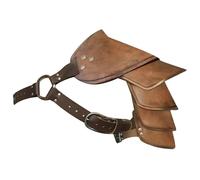 HoveeLuty Leather Pauldron PU Vintage Shoulder Armor Adjustable Viking Shoulder Armor for Cosplay Halloween Fancy Dress Cosplay Pauldrons Leather