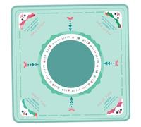 HoveeLuty Mahjong Mat 31.5x31.5 Inch Christmas Theme Mahjong Table Cloth with Rules Aesthetic Desk Mat Gaming for Table Poker, Card, Board Games, Dominos Mah Jongg Mats with Rules
