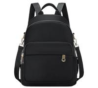 HoveeLuty Mini Backpack for Women Multi-Pocket Minimalist Black Small Backpack with Tote & Shoulder Strap Adjustable Waterproof Purse for Business, School, Travel Purse Small