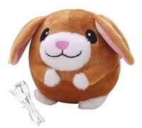 HoveeLuty Moving Dog Toy Bouncing Sound Interactive Dog Toys USB Rechargeable Active Ball Cartoon Self Moving Ball Washable Giggle for Style 2 Giggle for Interactive Toys