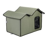 HoveeLuty Outdoor Cat House Foldable Insulated Cat House Outdoor Winterproof Waterproof Washable Pet Shelter for Garages, Porches, Barns, Hallways Weatherproof Waterproof Shelter