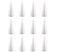 HoveeLuty Polystyrene Cones 12PCS 3.94 Inch Height Christmas Tree Foam Craft Foam Cone for Floral Arranging Supplies Craft Cone Shapes Floral Arranging Supplies Christmas Tree Foam Craft Foam Cone