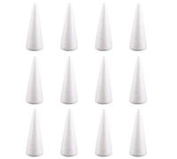 HoveeLuty Polystyrene Cones 12PCS 3.94 Inch Height Christmas Tree Foam Craft Foam Cone for Floral Arranging Supplies Christmas Tree Foam Floral Arranging Supplies Craft Foam Cone Craft Cone Shapes