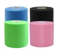 HoveeLuty Prewrap Athletic Tape 4 Rolls 2.8" X 11 Yards Sponge Shock Absorbing Pre Wrap Tape Multi Color Pre Wrap Athletic Prewrap Headbands for Hair Sports Headbands for Women & Men