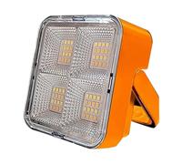 HoveeLuty Rechargeable Work Light 50W 5 Level Dimming Solar Portable Flood Light Waterproof with Stand 180° Rotatable & USB Rechargeable for Camping Outdoor LED Work Solar Camping Lights