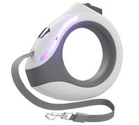 HoveeLuty Retractable Dog Leash with Flashlight Rechargeable 118in Round Handle Dog Leash with Lock Ergonomic Breathing Light Leashes for Small and Medium Dogs Pet Supplies Pet with Flashlight