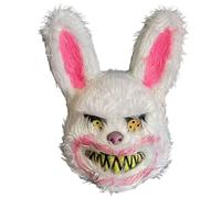 HoveeLuty Scary Bunny Mask Wicked Horror Animal Halloween Mask Bloody Plush Rabbit Cotume for Halloween Decoration Accessories Slaughter to Prevail Masks for Adults