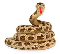 HoveeLuty Snake Stuffed Animal Halloween 78.7in Simulation Snake Plush with Tongue Flicked Out Plush Cotton Filled Stuffed for Party Prank, Brown Toy