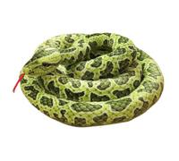 HoveeLuty Snake Stuffed Animal Halloween 78.7in Simulation Snake Plush with Tongue Flicked Out Plush Cotton Filled Stuffed for Party Prank, Green Toy