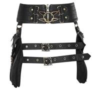 HoveeLuty Steampunk Bag, Halloween Retro Motorcycle Leg Bag Medieval Casual Daypack Gothic Festival Cosplay Halloween Accessory Leg Pouch Leather Belt Pouch Medieval Belt Motorcycle