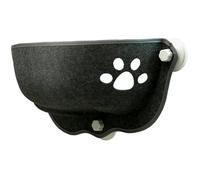 HoveeLuty Suction Cup Cat Bed Window 20 x 11 x 11 Half-moon Shape Cat Window Hammock Strong Suction Bed Washable Car Hammock Soft Lounge Seat for Overlooking Sunbathing Perch