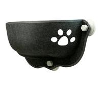 HoveeLuty Suction Cup Cat Bed Window 20 x 11 x 11 Half-moon Shape Cat Window Hammock Strong Suction Bed Washable Car Hammock Soft Lounge Seat for Overlooking, Sunbathing Pet