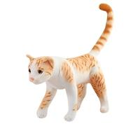 HoveeLuty Tabby Cat Stuffed Animals, American Shorthair Plush Realistic Cat Toy, Kitty Stuffed Animals Dolls Gifts for Anxiety, Women Kids Bedtime, Yellow Lifelike