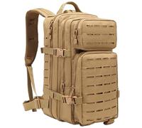 HoveeLuty Tacticals Backpack for Men Molle System Survival Backpack Water-Resistant Multifunctional Hunting Bag for Travel Camping Hiking Sports, Khaki Hunting Survival Tacticals Bag