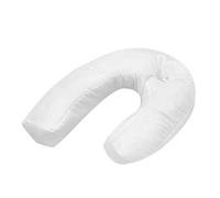HoveeLuty U-shape Pp Cotton White Pillow Cervical Support Pillows Anti Snore Pillow Best for Ear or Neck Pain