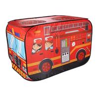 HoveeLuty up Tent for Kids, Foldable Oxford Cloth Fire Truck Tent with 3 Openings, 44x26x30 Inch Large up Play, Play House for Toddlers, Boys and Girls Gifts Fire Truck