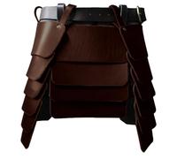 HoveeLuty Viking Skirt Medieval PU Leather Waist Armor Wide Belt Thigh Armor Mercenary Knights Skirt with Belt Gothic Retro Medieval Costume for Cosplay Party