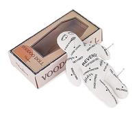 HoveeLuty Voodoo Dolls 8.5x5.1'' White Polyester Cotton Scary Doll with Uneasy Printings Creepy Doll Revenge Negtive Horror Dolls for Emotional Release Horror Haunted Creepy