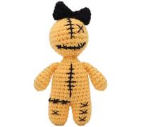 HoveeLuty Voodoo Dolls Cute Funny Crochet Halloween Doll 3.5x1.6x5.1 inch Crochet Stuffed Animal Voodoo Doll Stuffed Animal Halloween