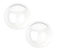 HoveeLuty Wall Fish Tank 2Pcs 5.9 Inch Clear Acrylic Wall Fish Bowl with Pre-Drilled Hole Small Hanging Aquarium for Home Office Decoration Small Tank Bowl Mounted