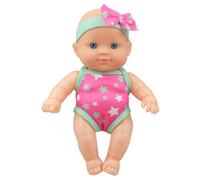 HoveeLuty Water Baby Doll Cute Simulation Bath Doll 8.5x3.4x5.3in Swimming Baby with Movable Joint and Detachable Clothes Vinyl Water Toys for Kids, Style1 Waterproof Bath
