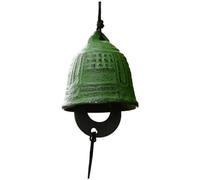 HoveeLuty Wind Chime Hanging Bells Temple Bells Iron Japanese Wind Chime Green Temple Bell Retro Outdoor Bell