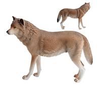 HoveeLuty Wolf Figurine PVC, Realistic Wolf Toys Animal Figure 8.1x6.2x2.1in, Early Educational Toys for Kids Holiday Birthday Party Animal Figurines Toy Animals