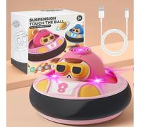 Hover Football with Music and LED Lights, Safe Foam Bumper, LED Rechargeable Football Toys Kids Hover Soccer Ball Gift Boys Girls Air Power Outdoor Indoor Football Games