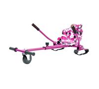 Hover-Pro HOVERKART - Go Kart Adjustable Hoverkart Seat For Self Balancing Scooters - Fits All Hover Board Sizes - 6.5", 8" and 10" (Pink Vortex)
