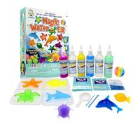 Hover-Pro Magic Water Elf Set - 18-Piece DIY Ocean Adventure Kit for Kids | Creative Marine Moulds, Colourful Magic Water, Gel Powder & Tools | Make 10+ Sea Creature Designs