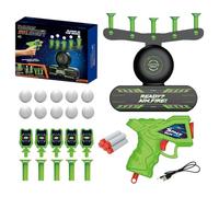 Hover Shot Floating Target Game, Glow in The Dark Shooting Game | Indoor Outdoor Shooting Game Set with Floating Ball Target, Foam Darts and Blaster, Halloween Christmas Gift for Family Party