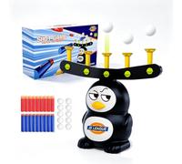 Hover Shot Floating Target Game, Glow in The Dark Shooting Game | Indoor Outdoor Shooting Game Set with Floating Ball Target, Foam Darts and Blaster, Halloween Christmas Gift for Family Party