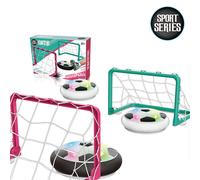 Hover Soccer Ball Set Kids Toys 2 Goals Football Disk Toy LED Light