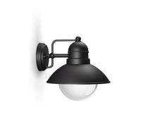 HOVERFLY Black Wall Mount wall lamp Outdoor/Facade Sconce 1x