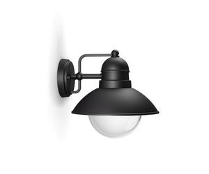 HOVERFLY Black Wall Mount wall lamp Outdoor/Facade Sconce 1x