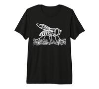 Hoverfly Line Art Coloring Book Entomology Design Premium T-Shirt
