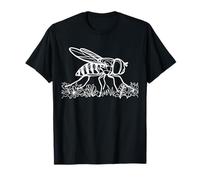 Hoverfly Line Art Coloring Book Entomology Design T-Shirt