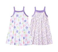 Hovershoes 2 Pieces Girls Nighties Dress Toddler Kids Teens Nightgowns Sleeveless Nightwear Cute and Soft Pjs Princess Pyjamas Dress Summer Sleepwear and Loungewear 3 5 6 7 8 9 10 11 12 13 14 15T