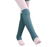 Hovershoes Girls Leg Warmer Toeless Knitted Stirrup Legwarmers Dance Over the Knee Sock Ballet Latin Boot Cuffs Sports Yoga Casual Socks for Kids