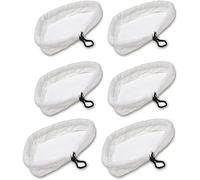 Hovico 6Pcs Steam Mop Pads,Replacement Microfiber Cleaning Pads Washable Cloths Compatible for Steamboy H2O H20