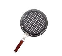 Hovico Nonstick Grilling 12" Skillet With Removable Handle, Nonstick Grilling Tray Durable Grill Pans with Holes for Outdoor Grill Small and Big Topper Baskets BBQ accessories for Vegetable, Fish